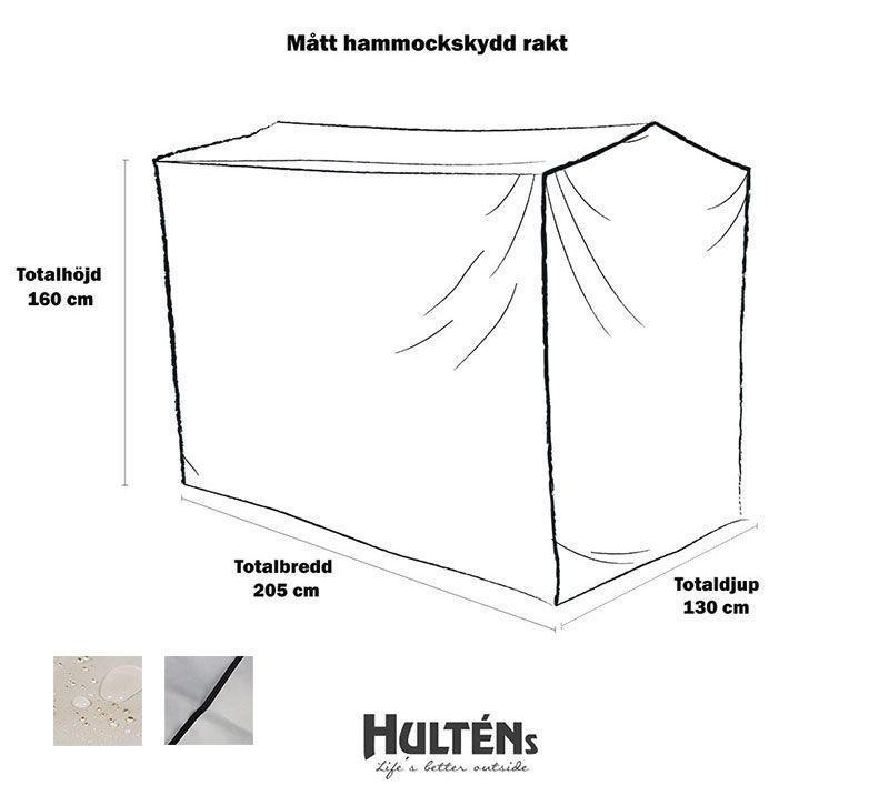 Kalusteen Suojapeite Pihakeinulle 130 X 205 Cm Harmaa Brafab Osta