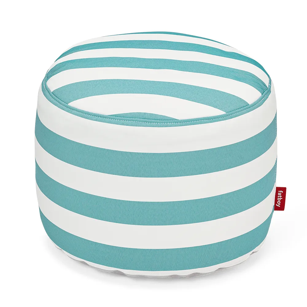 Fatboy Point outdoor pouf stripe azur