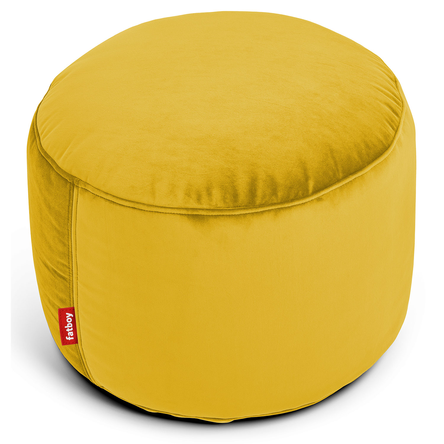 Fatboy Point velvet recycled pouf gold honey