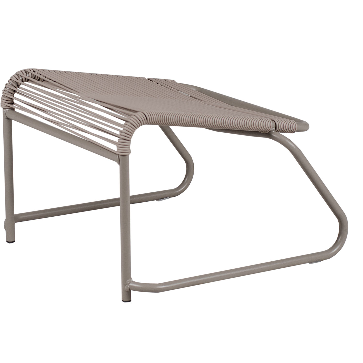 Fiam Lido footrest cappuchino/taupe alumiini