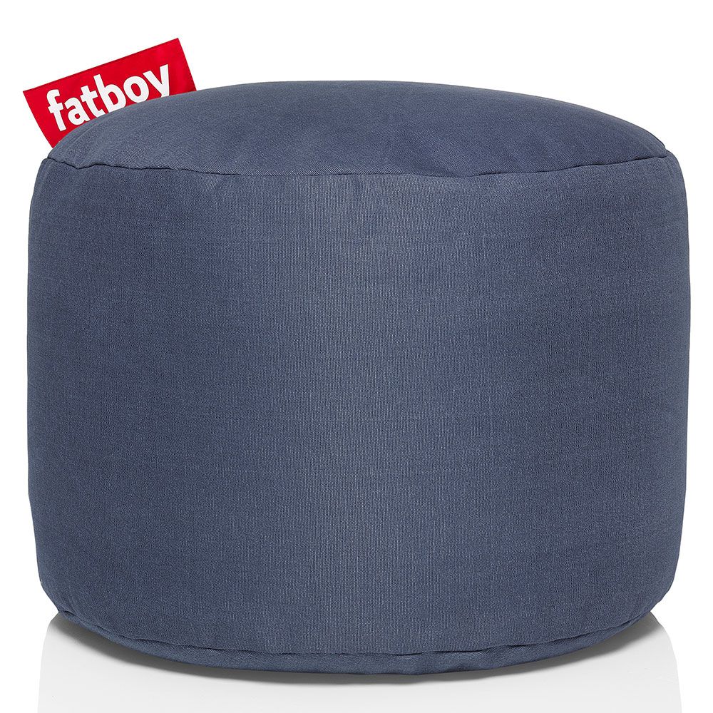 Fatboy Point stonewashed pouf blue