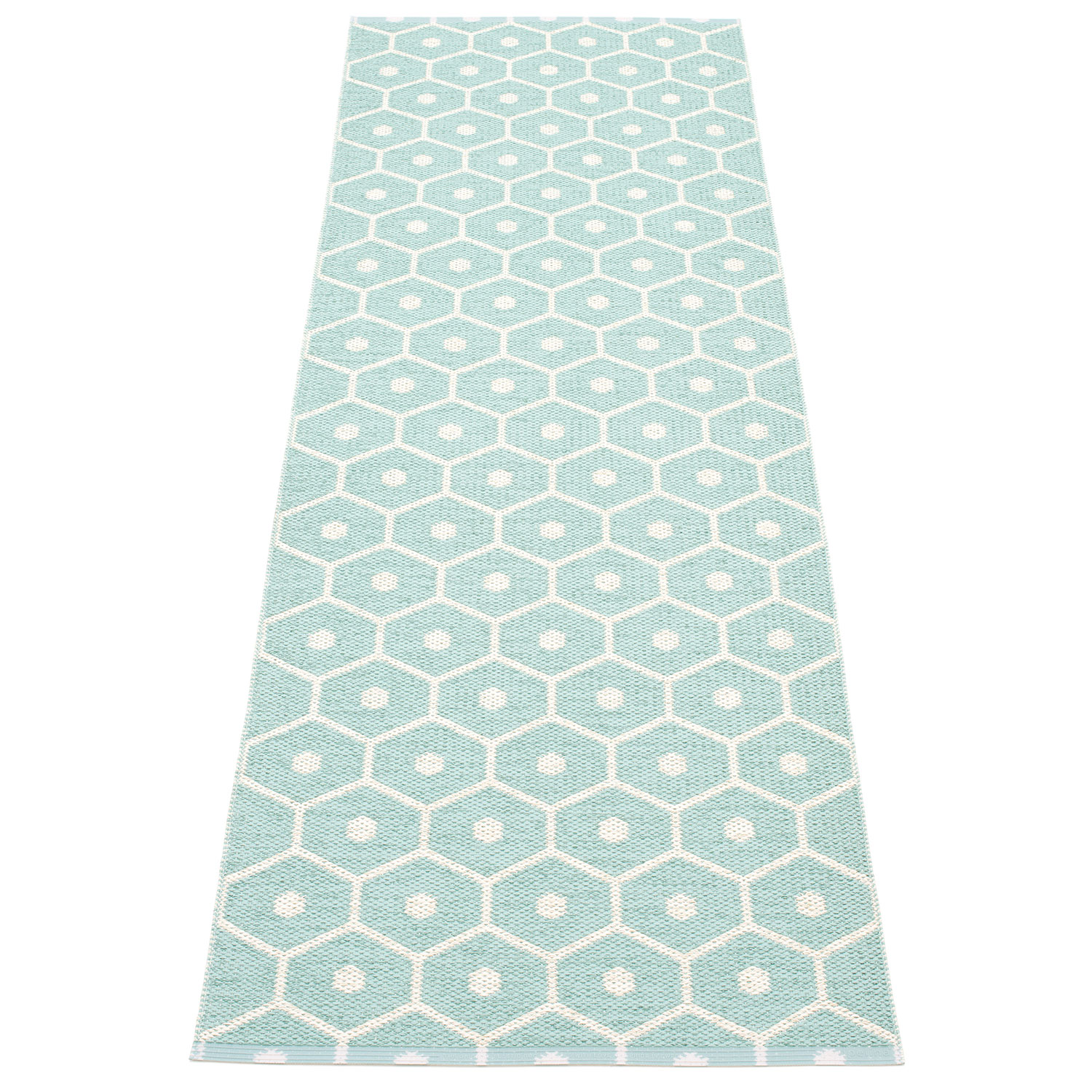 Pappelina Honey matto 70×225 cm pale turquoise / vanilla