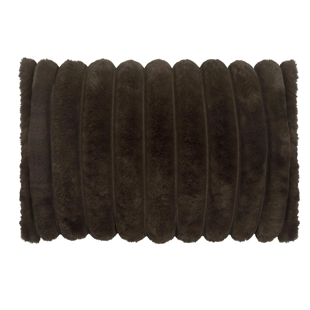 Skinnwille Wave koristetyyny 40×60 cm Darkbrown