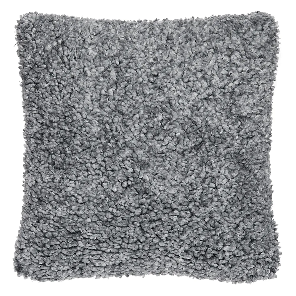 Skinnwille Wooly koristetyyny 45×45 cm Grey