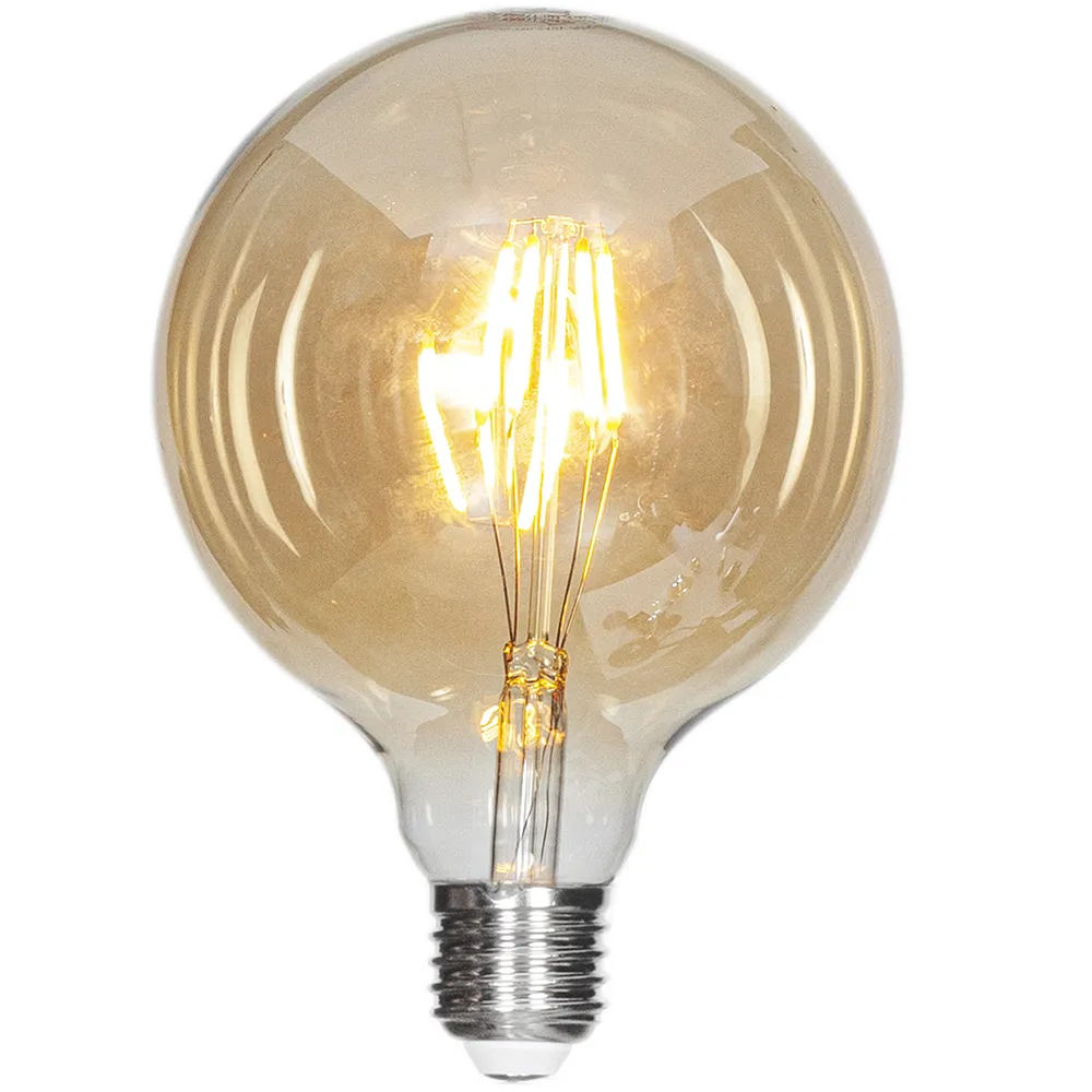 by Rydéns Filament valonlähde LED himmennettävä maapallo E27 4W Ø125mm Amber