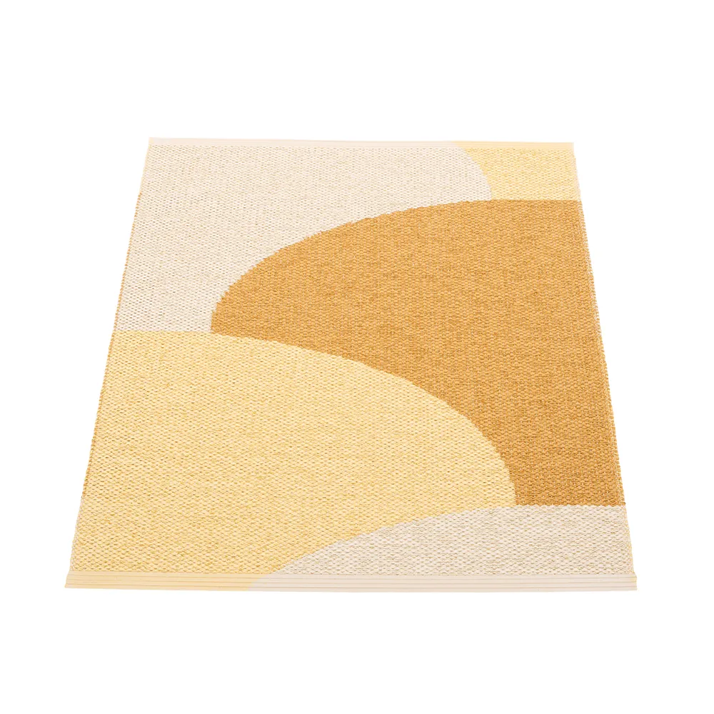 Pappelina, Hill matto Ochre/Pale yellow/Cream 70 x 90cm