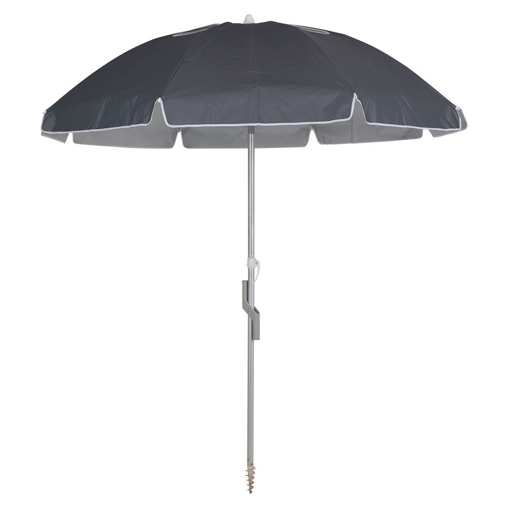 Brafab Soda aurinkovarjo rannalle 215 cm harmaa Brafab