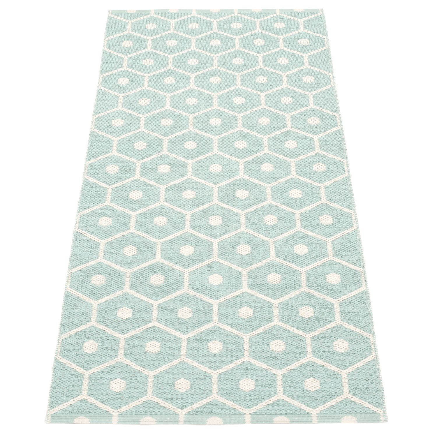 Pappelina Honey matto 70×160 cm pale turquoise / vanilla