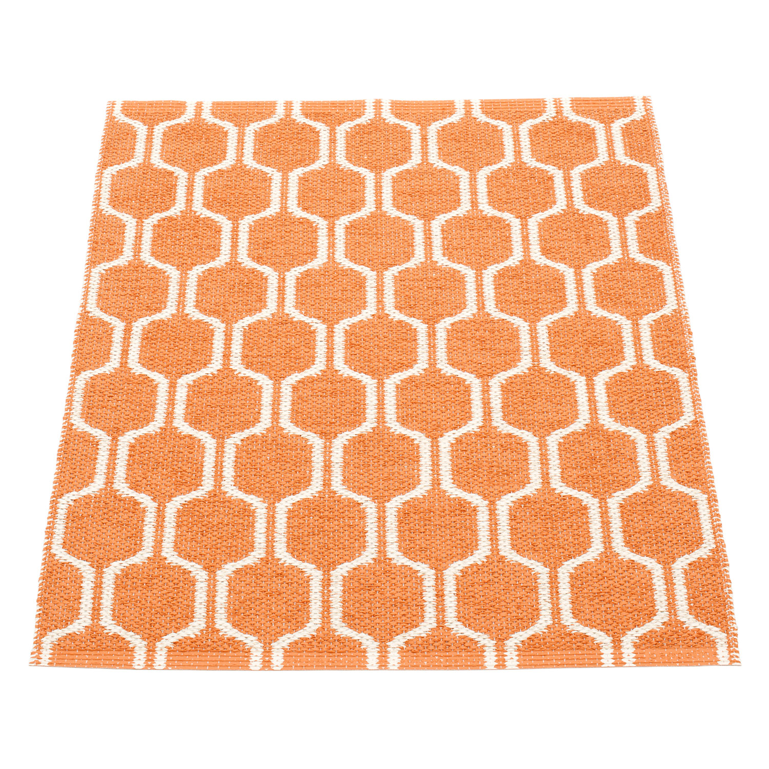 Pappelina Ants matto 70×90 cm pale orange vanilla / warm grey stripe