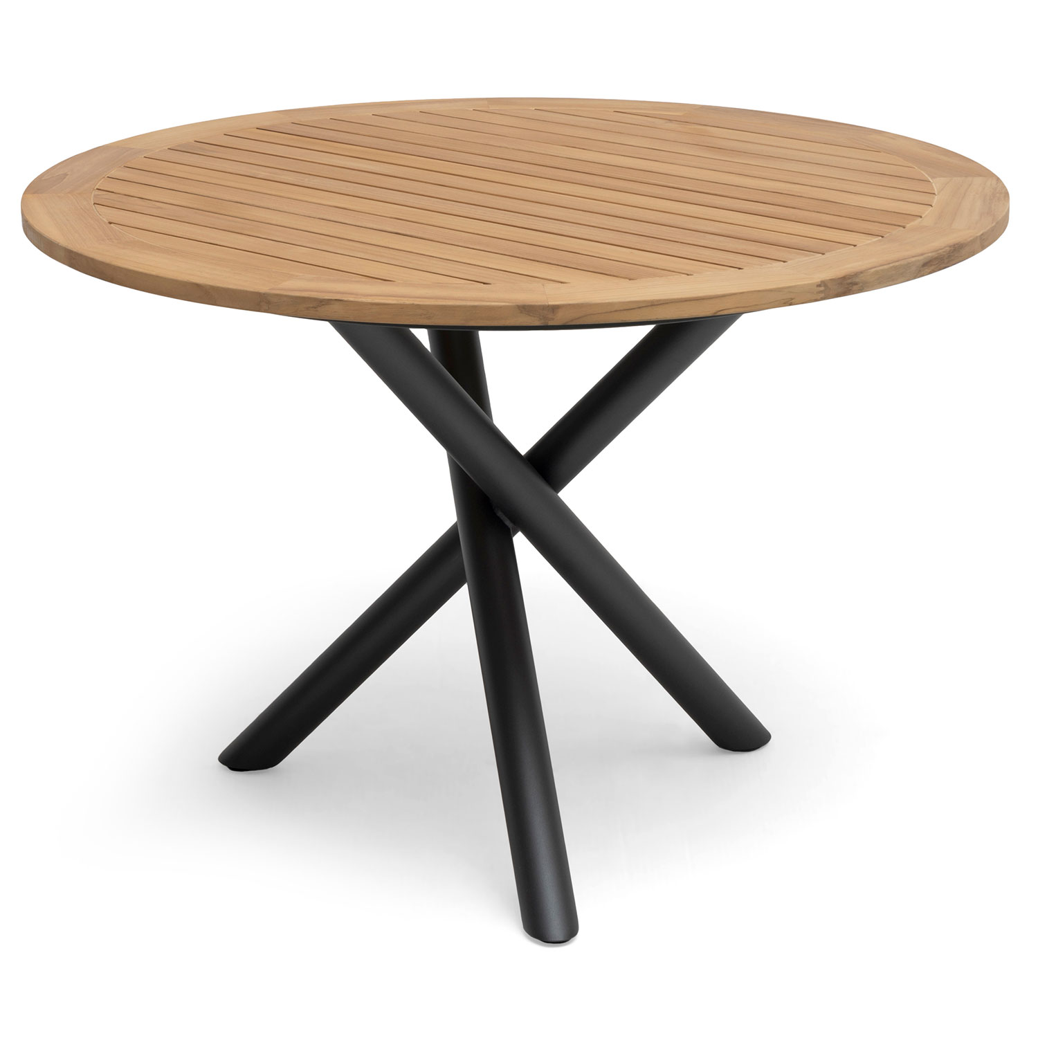 Hillerstorp Ekeryd ruokapöytä 110 cm teak/alumiini