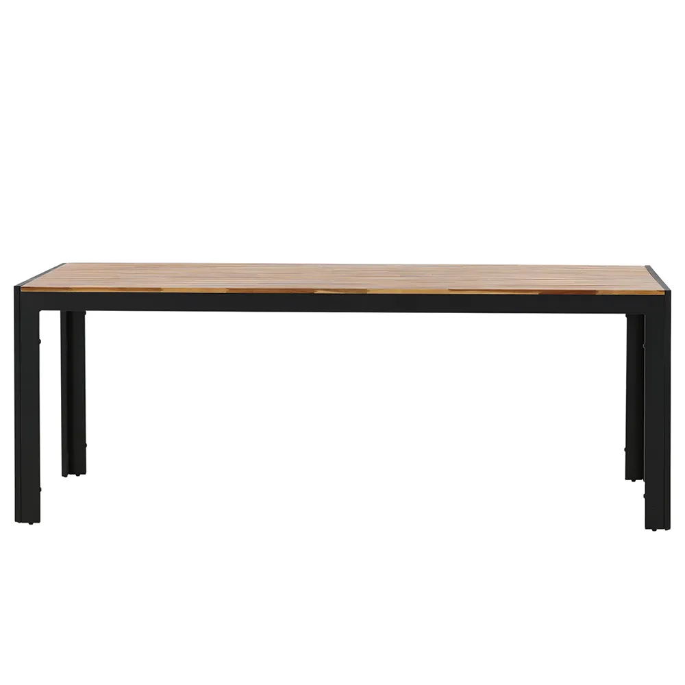 Venture Design Bois ruokapöytä 90×205 cm Musta/Acacia