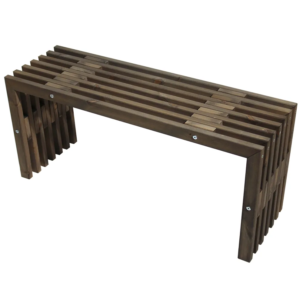 Hillerstorp D-Bench Penkki 100 cm Mänty Harmaa Öljytty