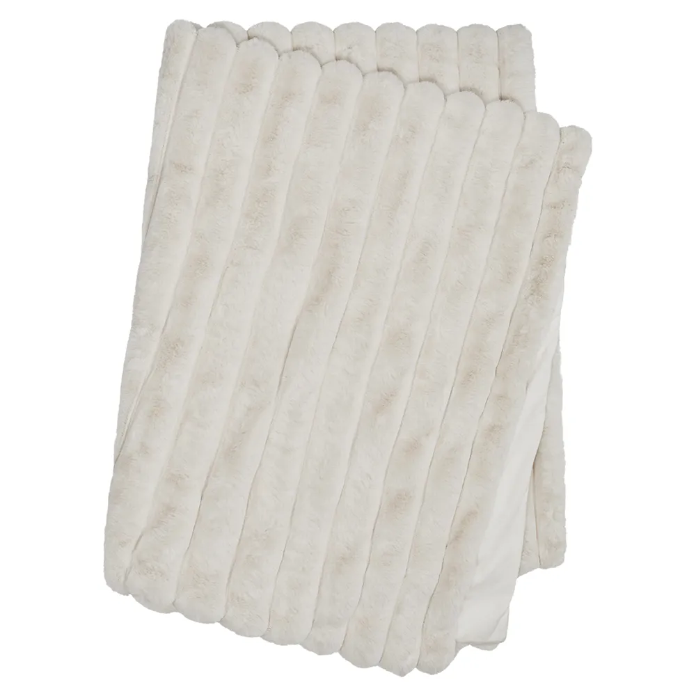 Skinnwille Wave peitto 140×220 cm Ivory