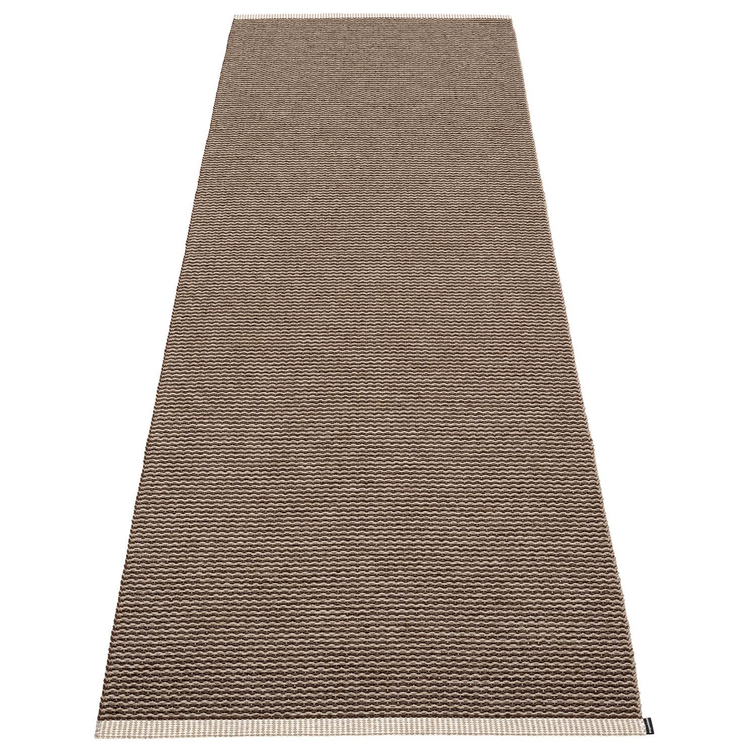 Pappelina Mono matto 70×200 cm dark brown / dark linen