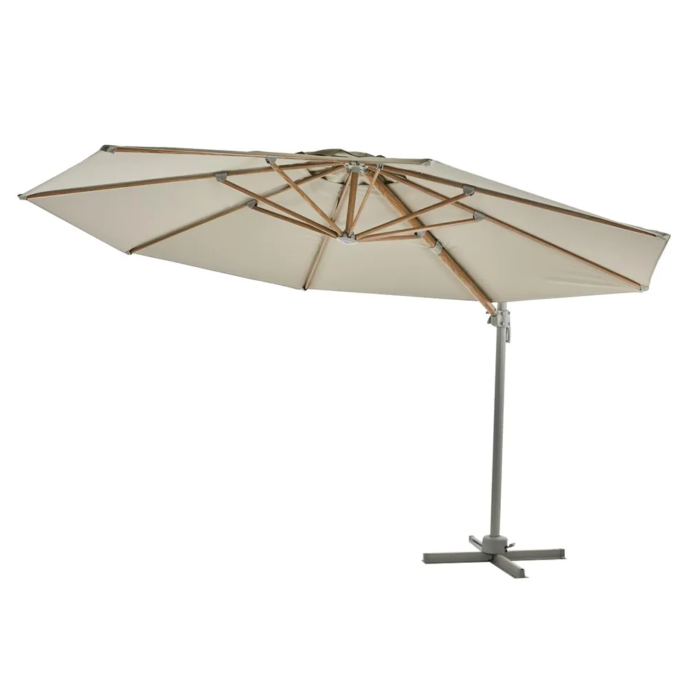 Brafab, Luzzi riippuva aurinkovarjo Ø350 cm Light grey/khaki