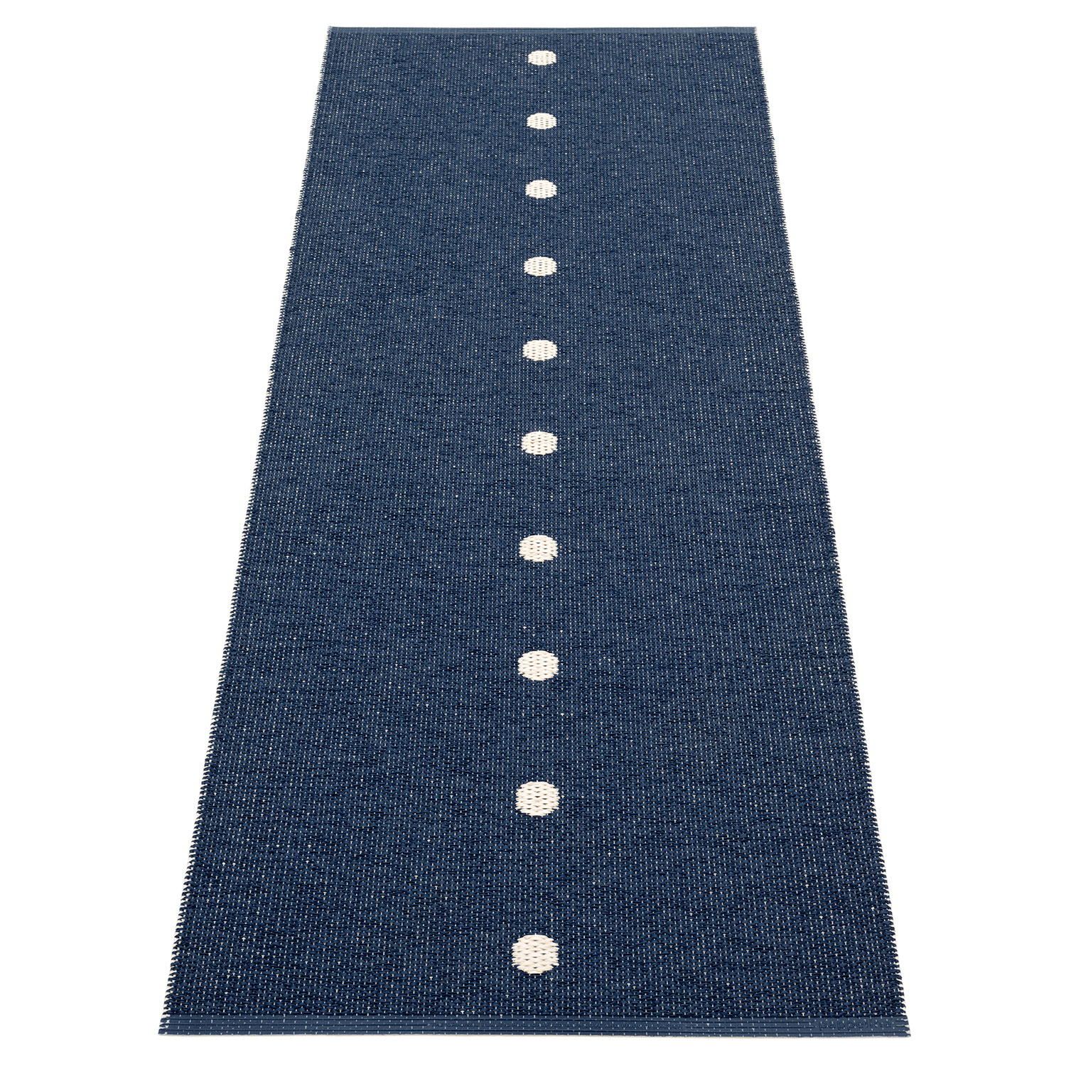 Pappelina Peg matto 70×200 cm dark blue / vanilla