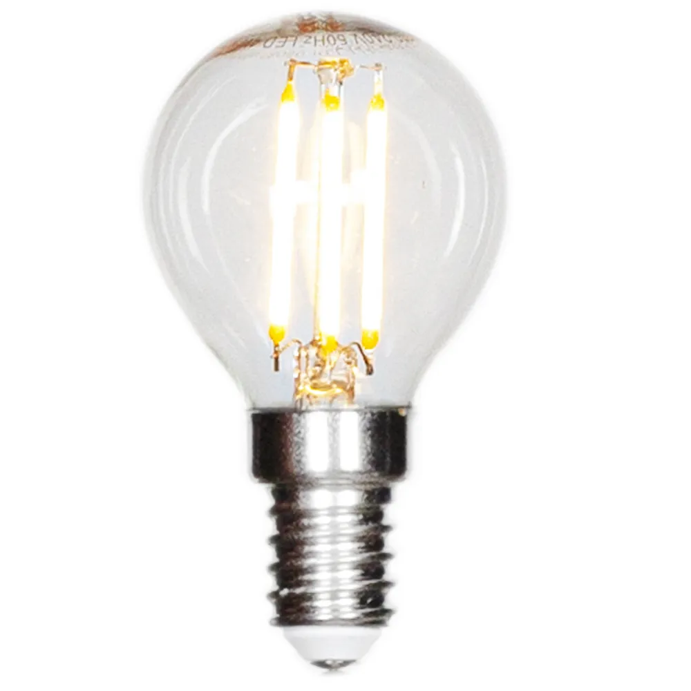 by Rydéns Filament valonlähde LED himmennettävä globe E14 4W Ø45mm läpinäkyvä