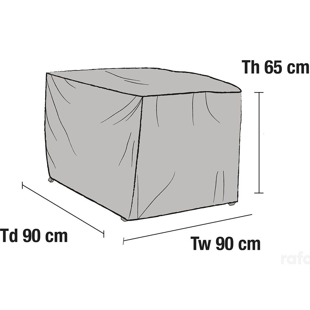 Brafab Kalusteen suojapeite nojatuoli 90 x 90 cm harmaa Brafab
