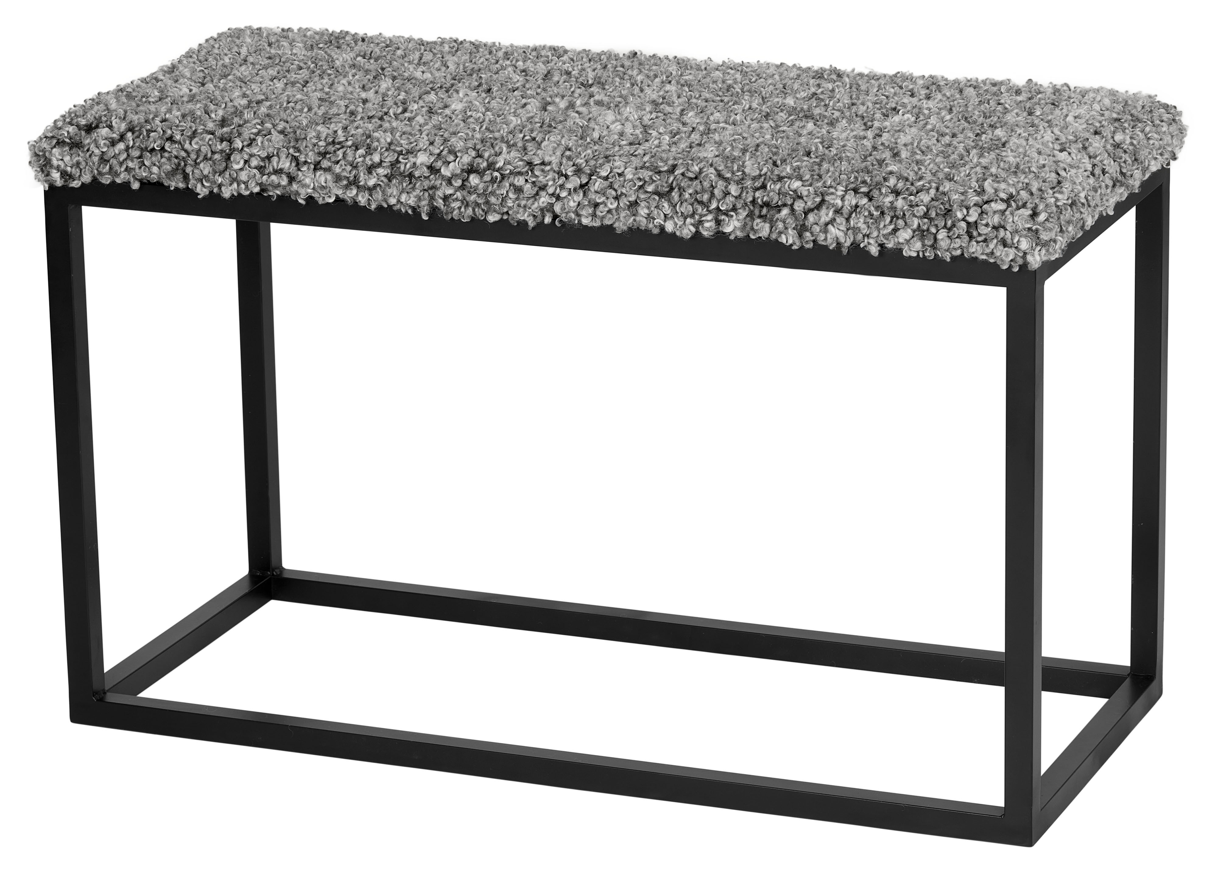 Skinnwille, Palle Penkki 80x35 cm Stone/Black