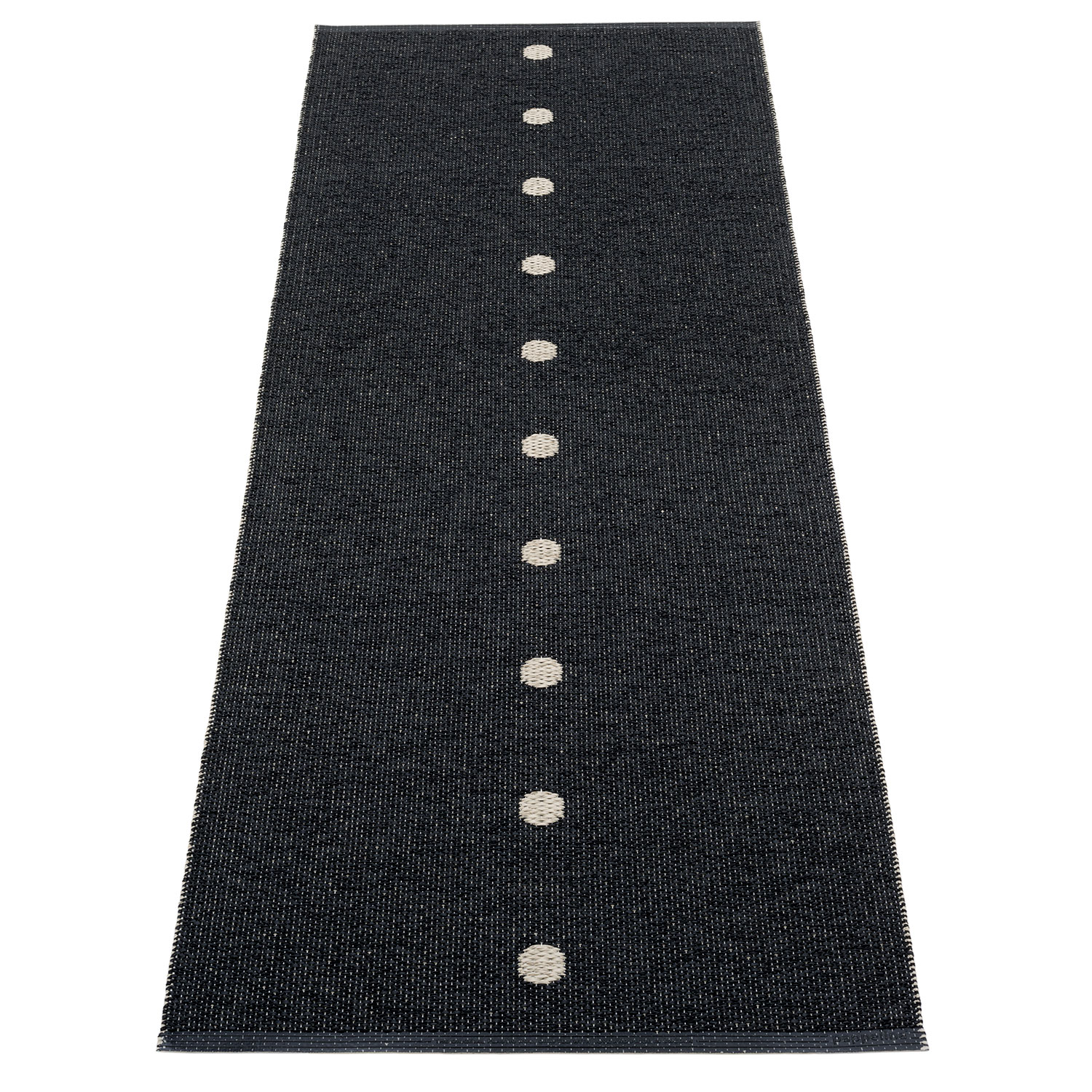 Pappelina Peg matto 70×200 cm black / linen