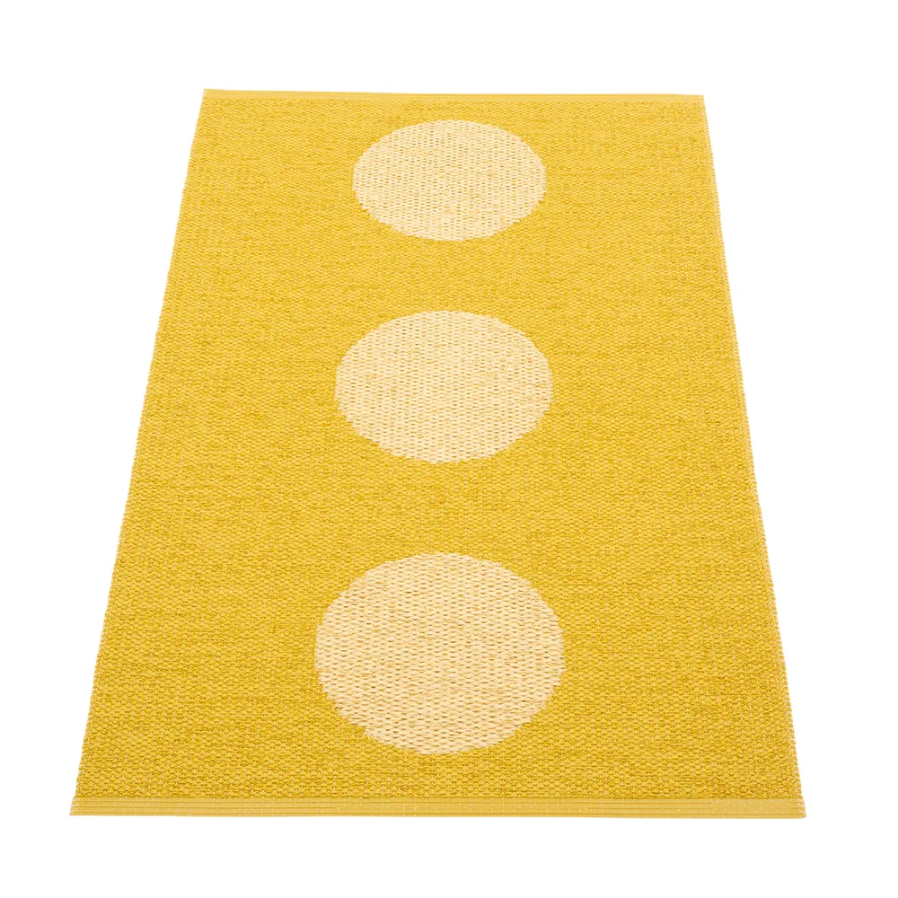 Pappelina, Vera Pop matto Mustard/Pale Yellow 70 x 120cm