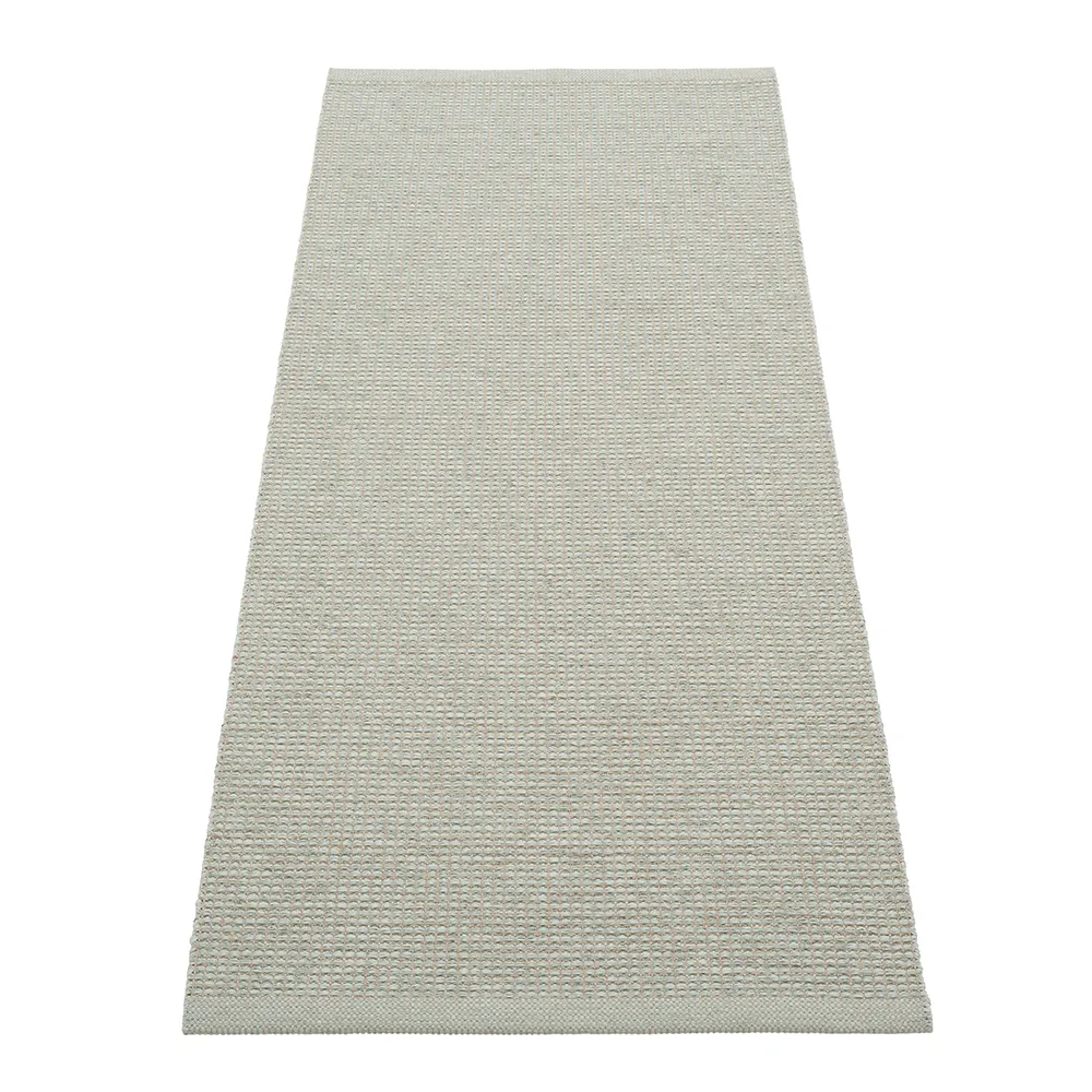 Pappelina Emm matto Sage/Linen Met. – Linen warp 70 x 180 cm