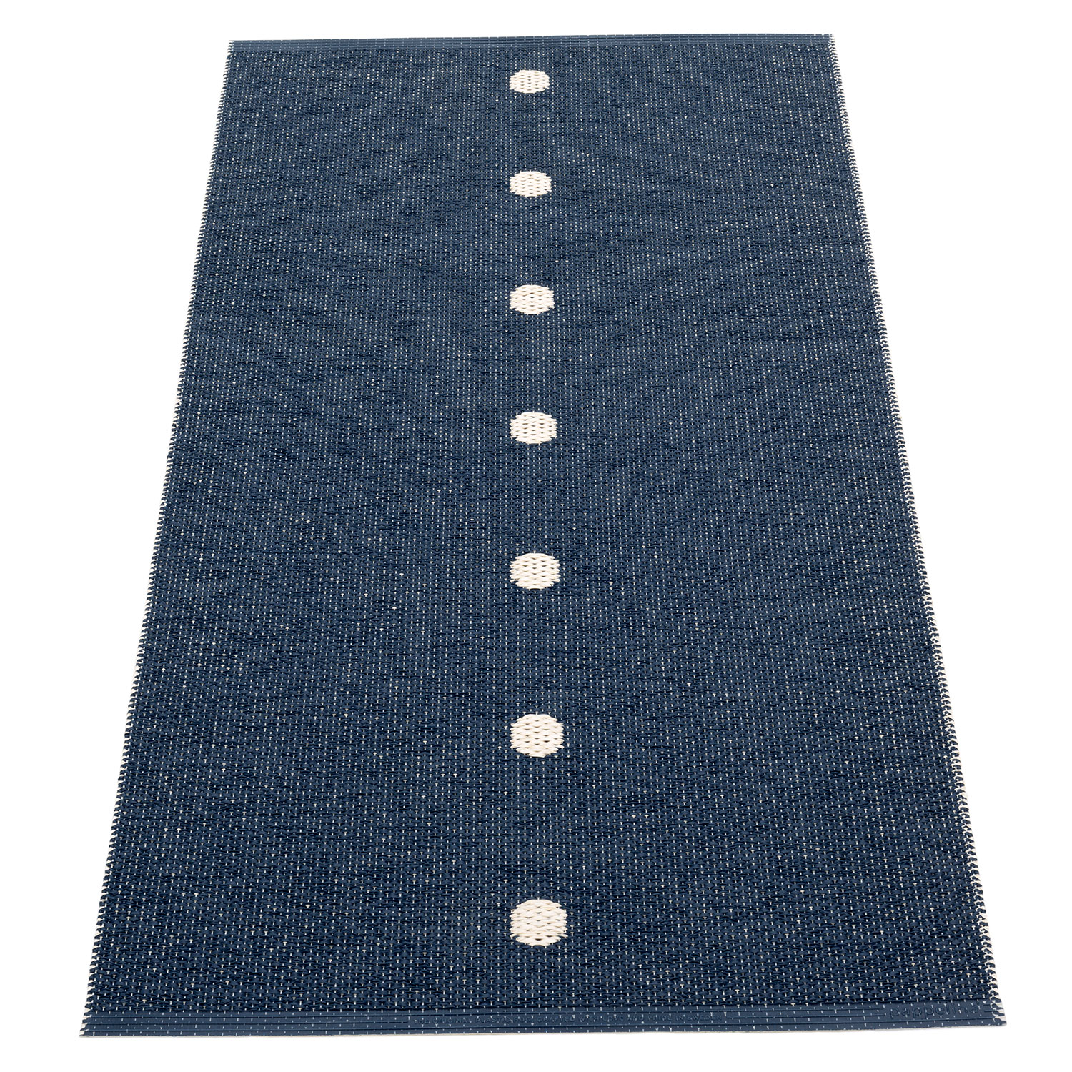 Pappelina Peg matto 70×140 cm dark blue / vanilla