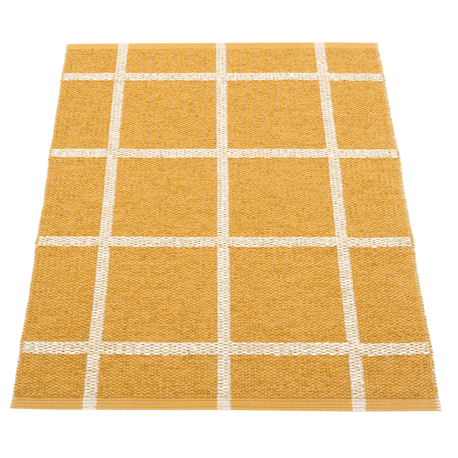 Pappelina Ada matto 70×100 cm ochre / beige metallic