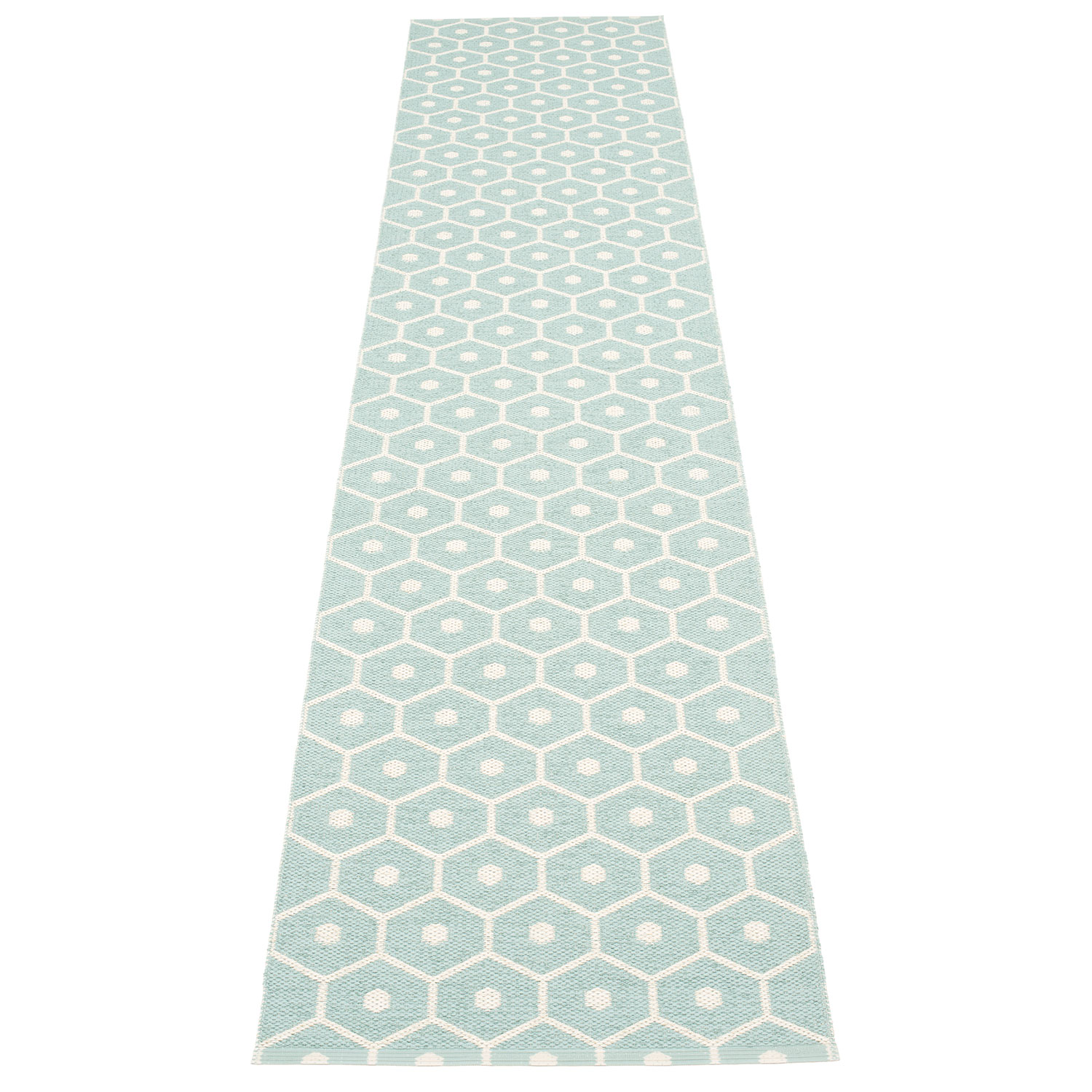 Pappelina Honey matto 70×350 cm pale turquoise / vanilla