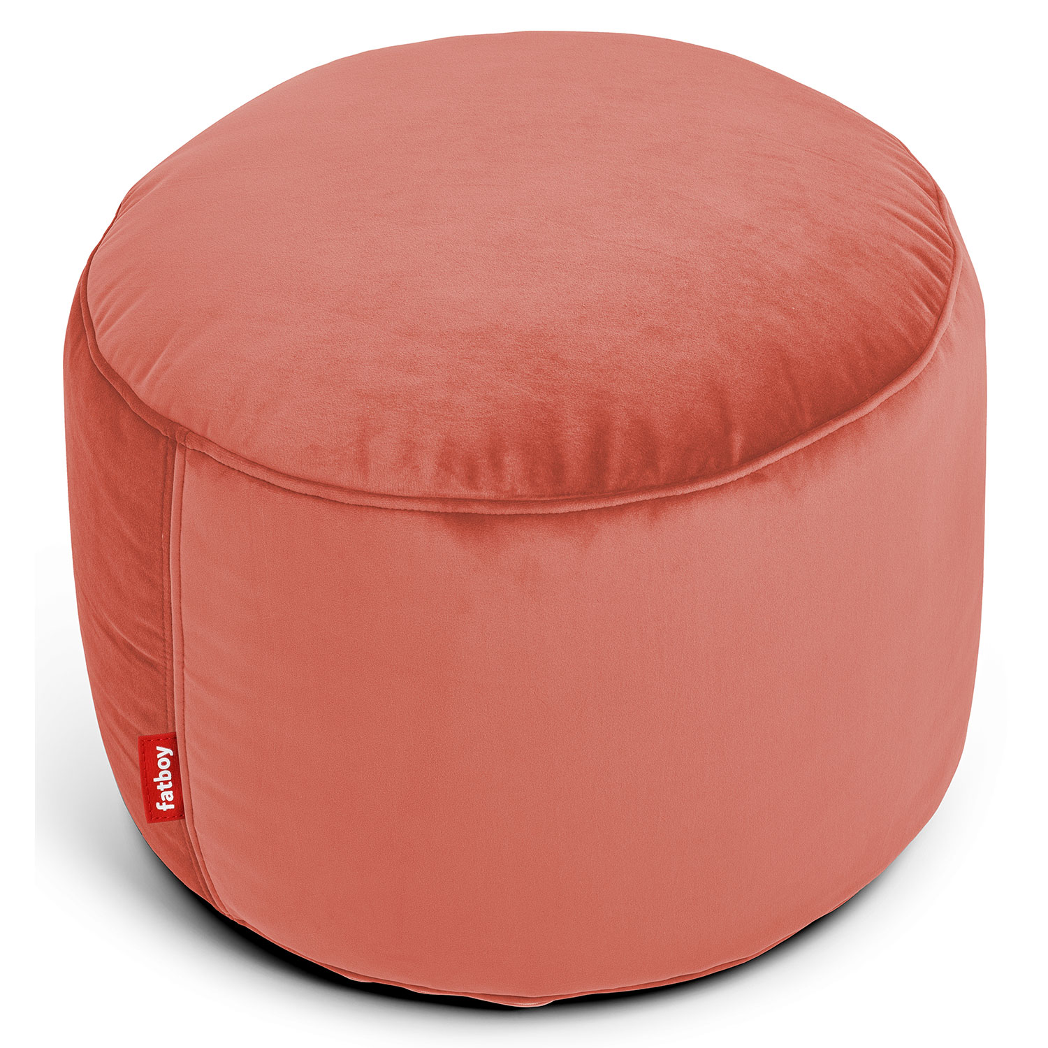 Fatboy Point velvet recycled pouf rhubarb