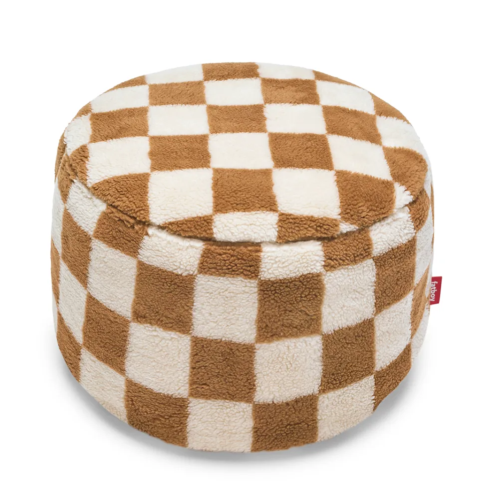 Fatboy, Point Teddy pouf Chess Almond Creme