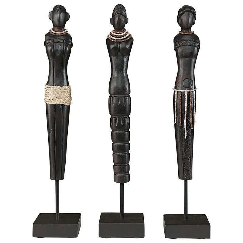 Artwood African Ladies koriste 3-pakkaus Atwood