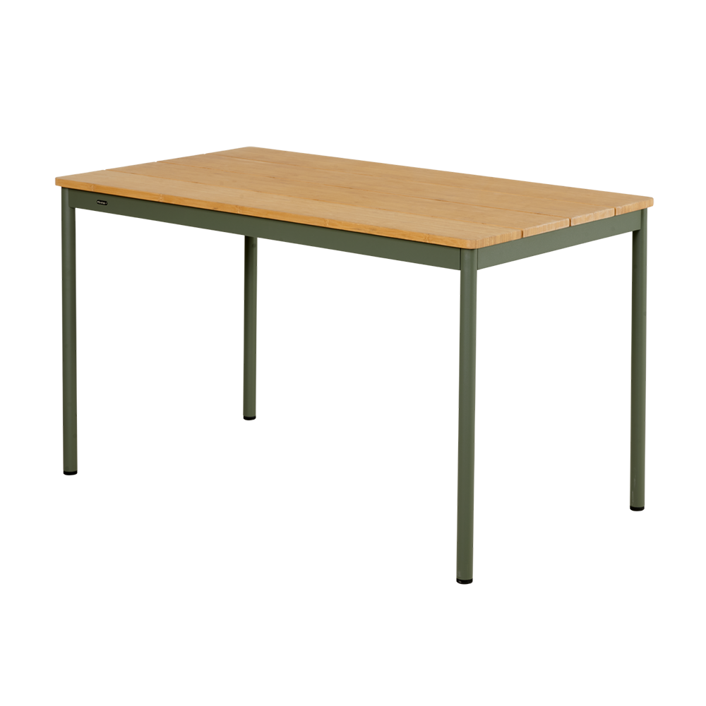 Brafab Nox Bistro ruokapöytä 70×125 cm Bambu/Nordic Green