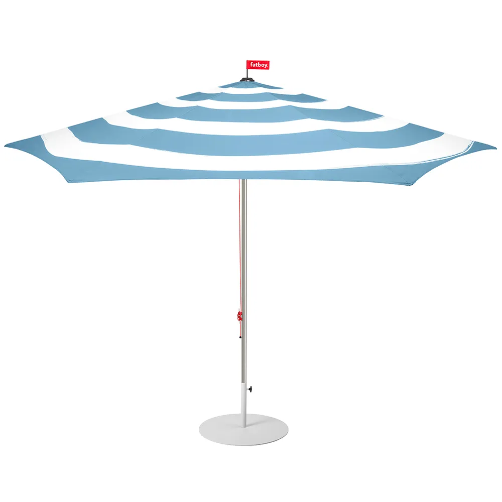 Fatboy, Stripesol parasol wave blue incl. base light grey