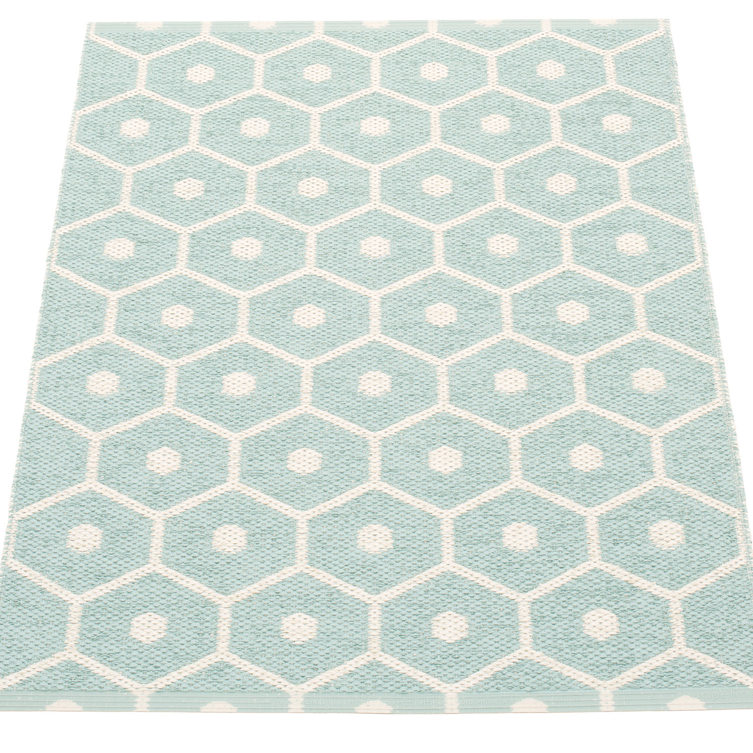 Pappelina Honey matto 70×100 cm pale turquoise / vanilla