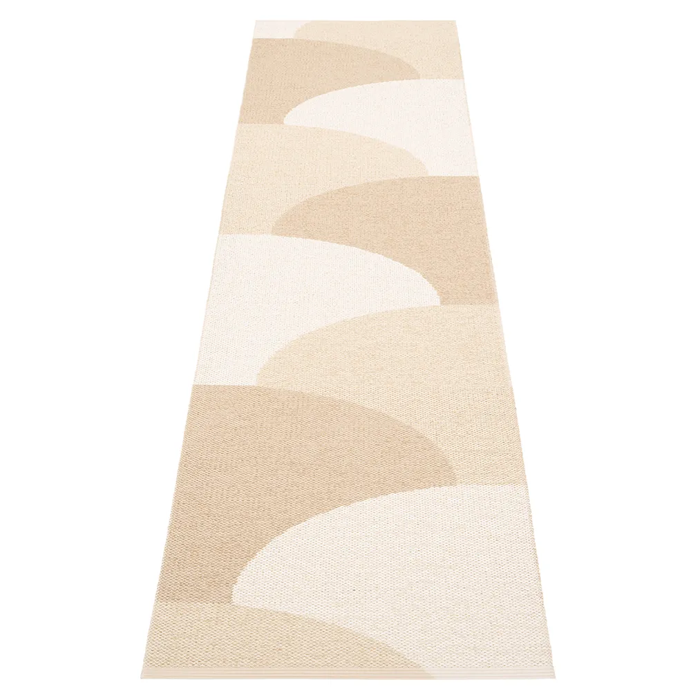 Pappelina, Hill matto Vanilla/Beige/Cream 70 x 270cm