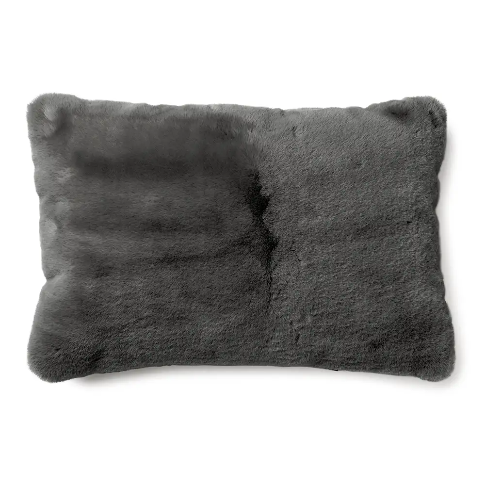 Skinnwille Fluffy Tyynyliina 40×60 cm Grey