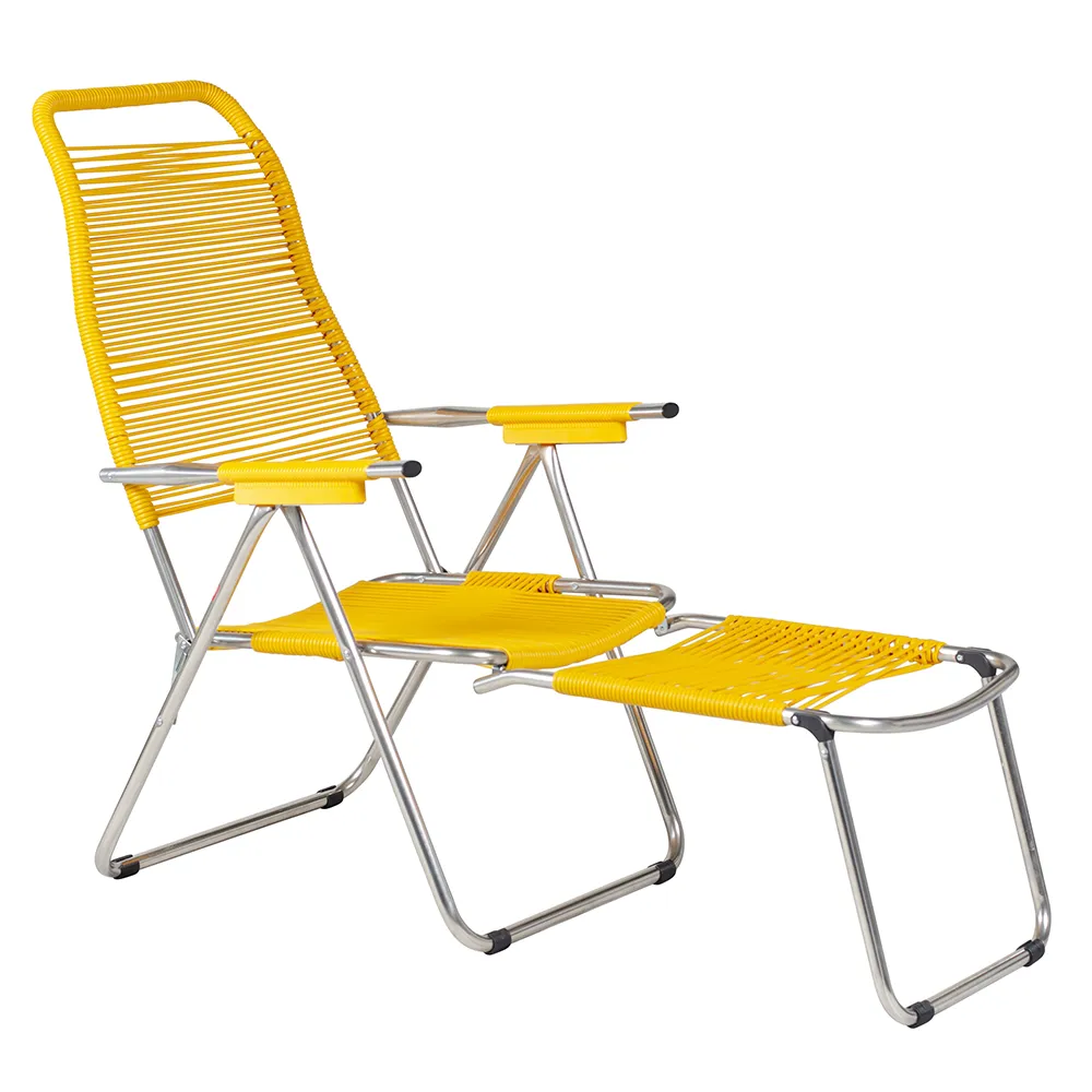 Fiam Spaghetti footrest yellow matt aurinkotuoli