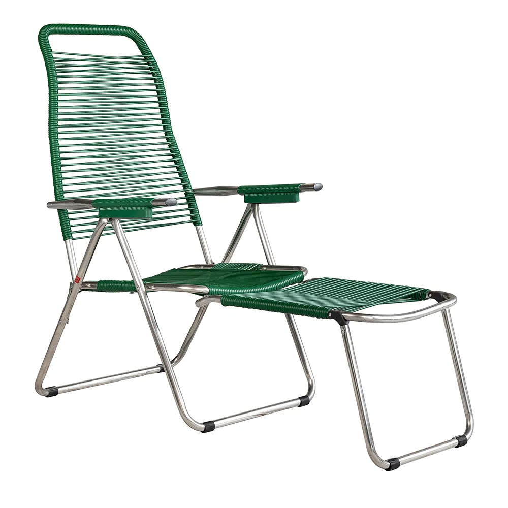 Fiam Spaghetti footrest green matt alumiini